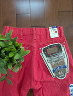 WRANGLER 1980s RED WASH VINTAGE DEADSTOCK COWBOY CUT JEANS