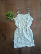 JACOB Y2K 2000s VINTAGE BABY BLUE DITSY FLORAL DRESS
