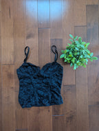 LA SENZA Y2K VINTAGE LACE BUSTIER TOP