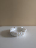 FENTON HOBNAIL MILK GLASS OCTAGON VINTAGE ASHTRAY