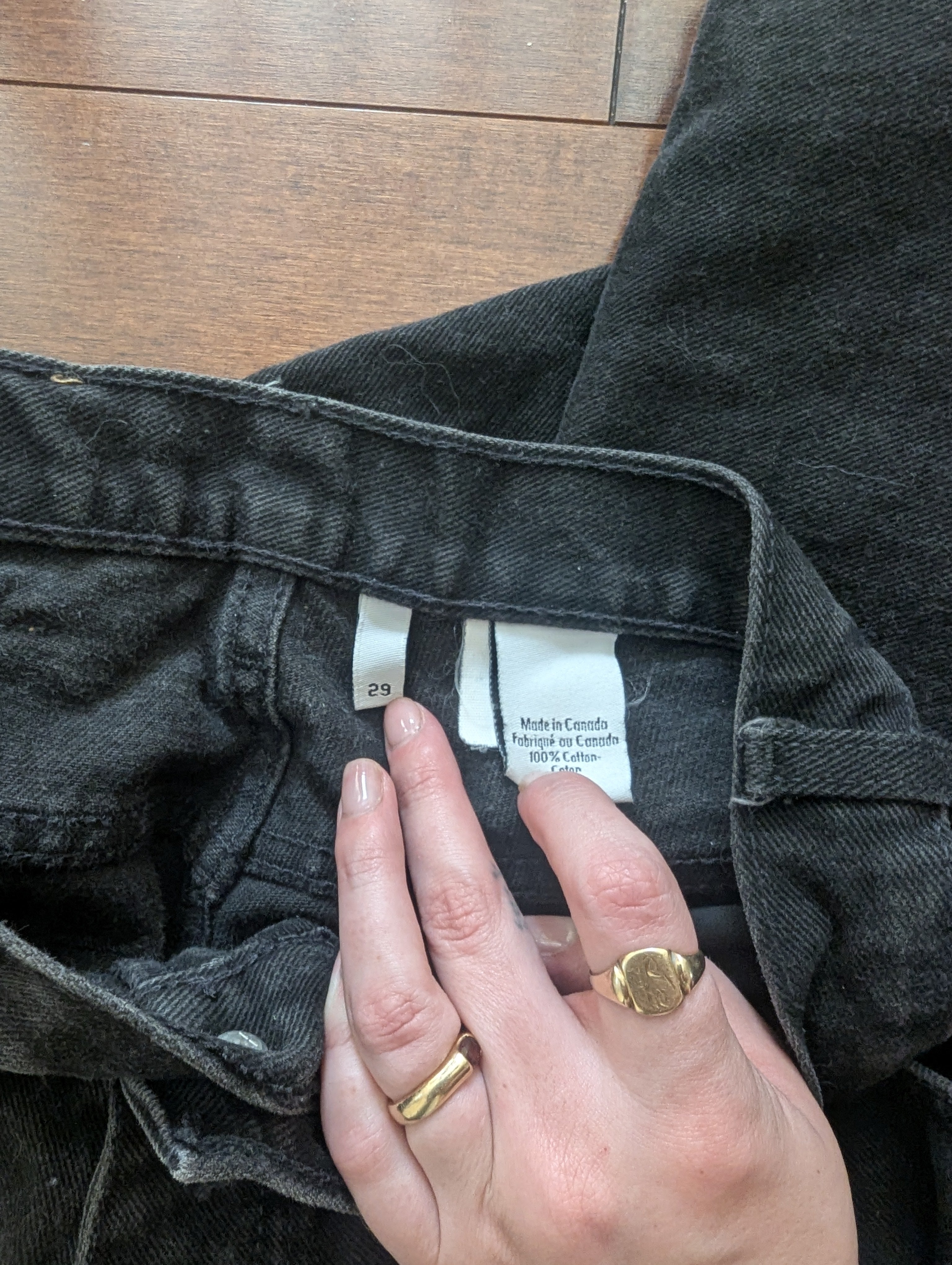 CALVIN KLEIN VINTAGE 1990s BLACK WASH JEANS