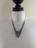 WHIMSY GOTH MOONSTONE BEADED VINTAGE NECKLACE