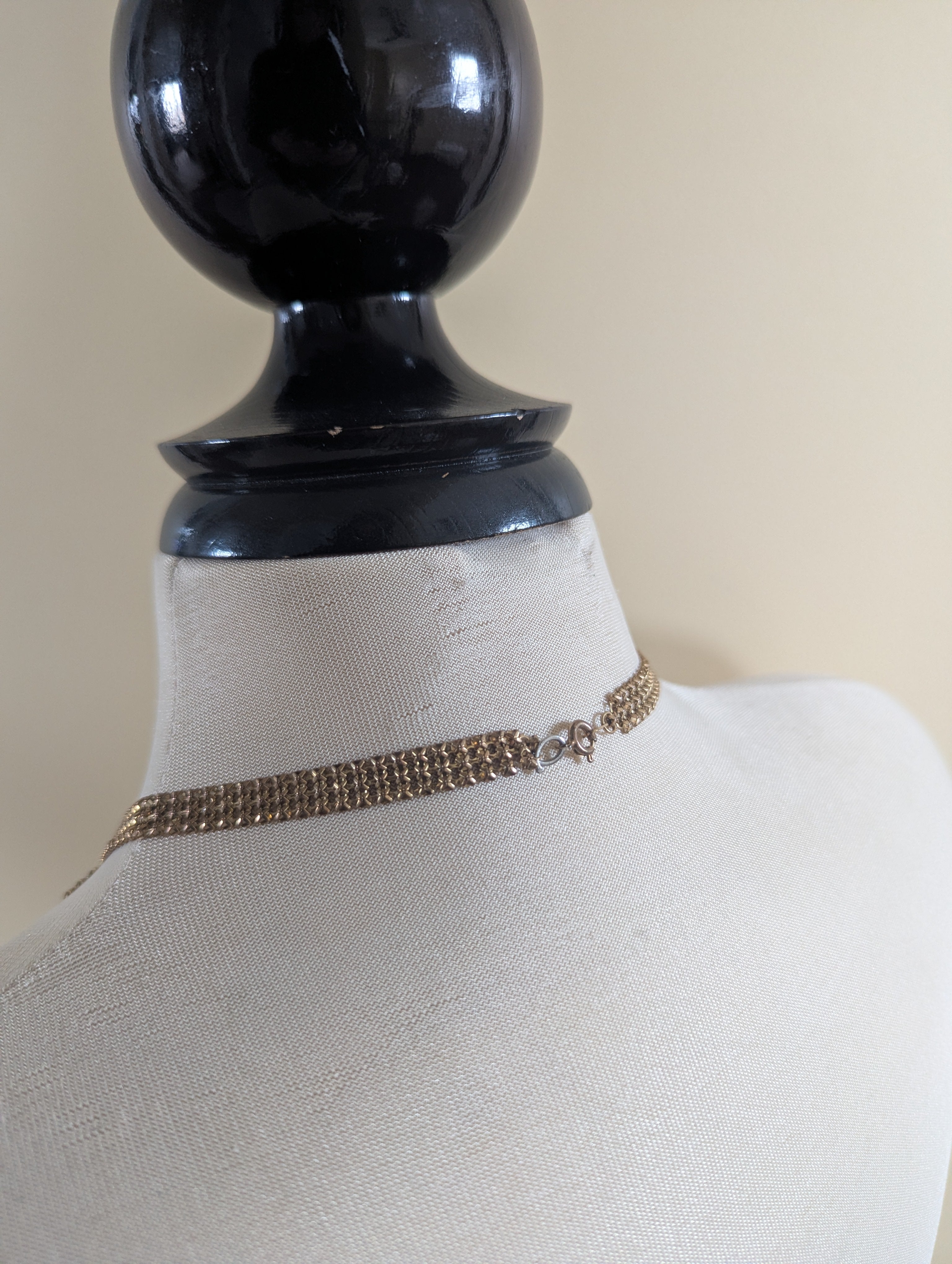 Y2K DANGLY RHINESTONE VINTAGE NECKLACE