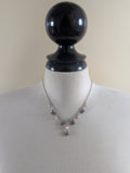 WHIMSY PINK CRYSTAL VINTAGE Y2K NECKLACE