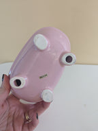 BABY PINK 1980s CERAMIC BATHTUB SOAP DISH
