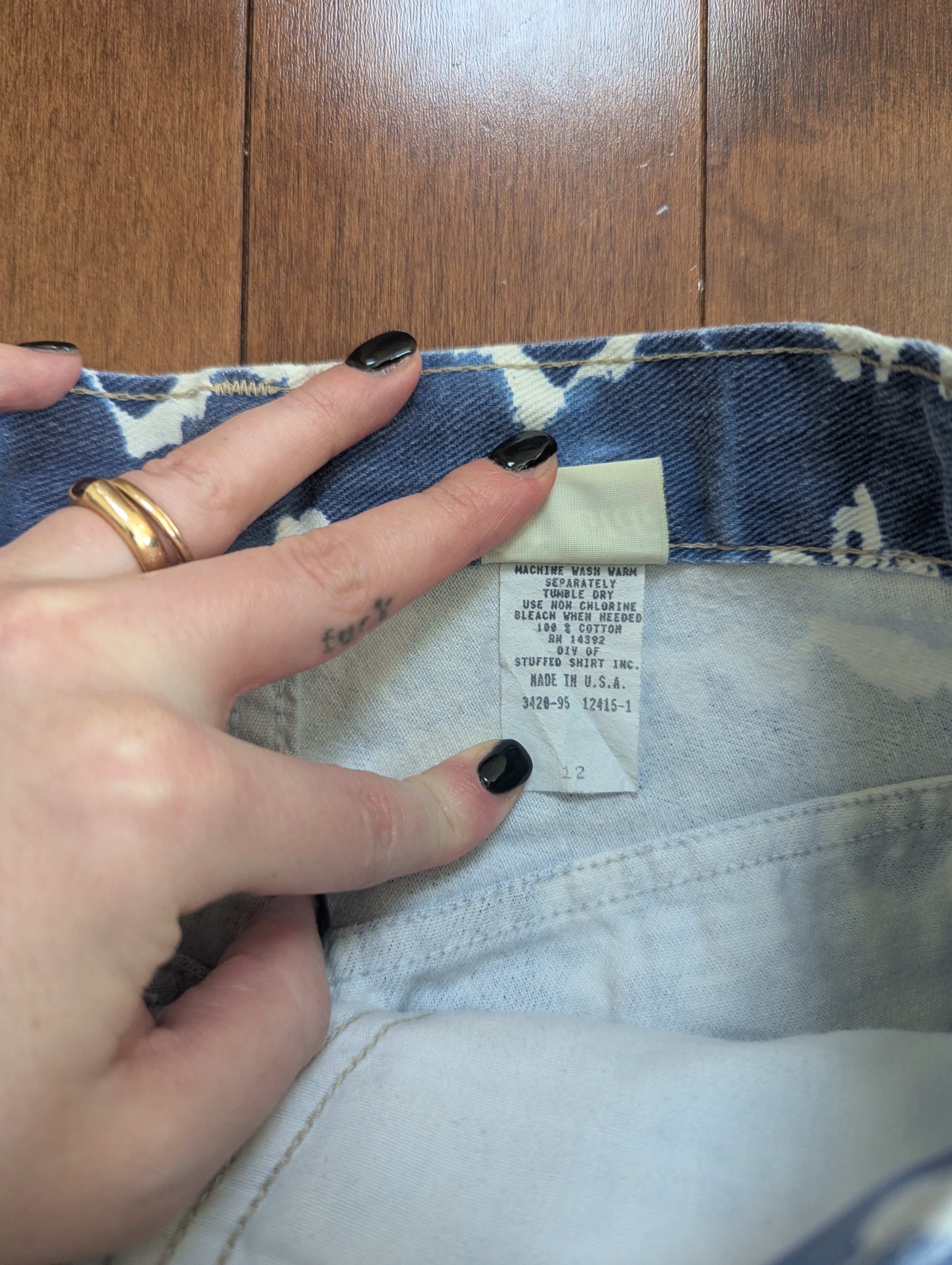 FLORAL PRINT VINTAGE 1990s HIGH WAIST JEAN SHORTS