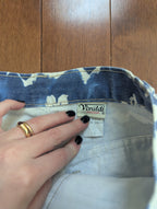 FLORAL PRINT VINTAGE 1990s HIGH WAIST JEAN SHORTS