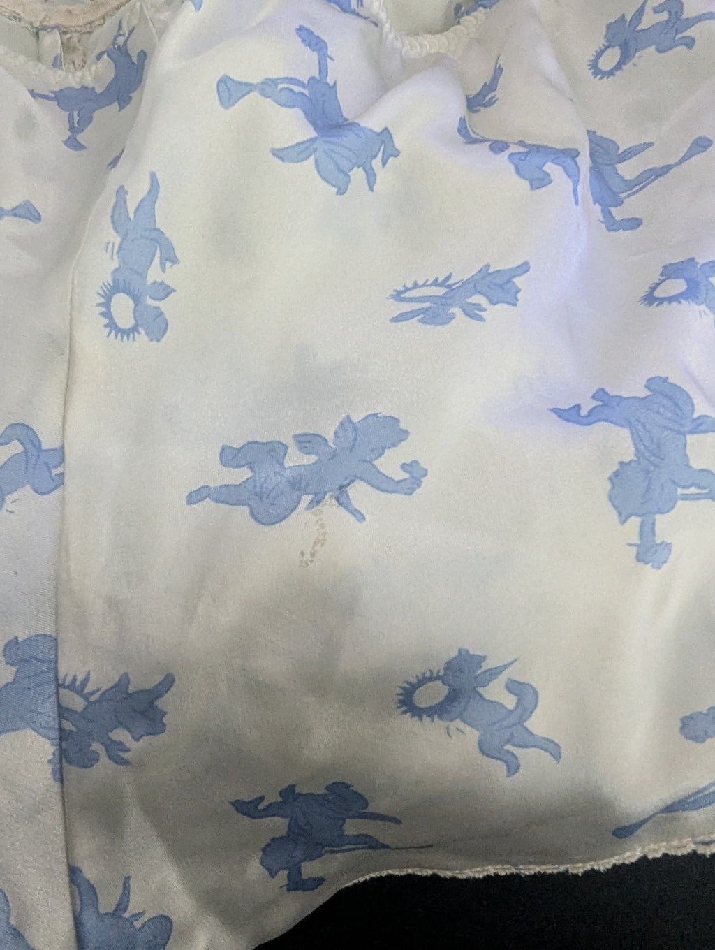 CUPID ANGELS VINTAGE 1990s SATIN SLEEP LOUNGE SET