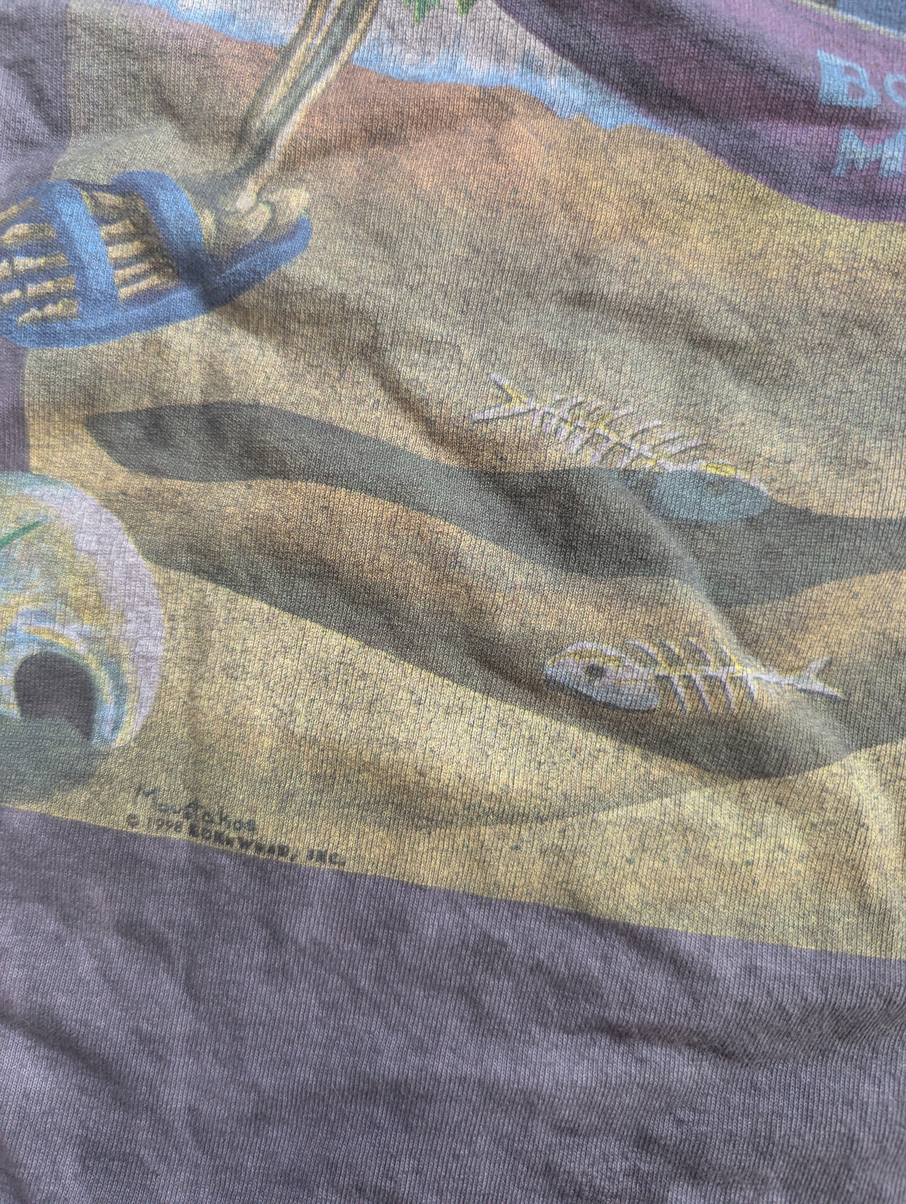 BONE MAN 1998 LAZY BONES VINTAGE DYED TSHIRT