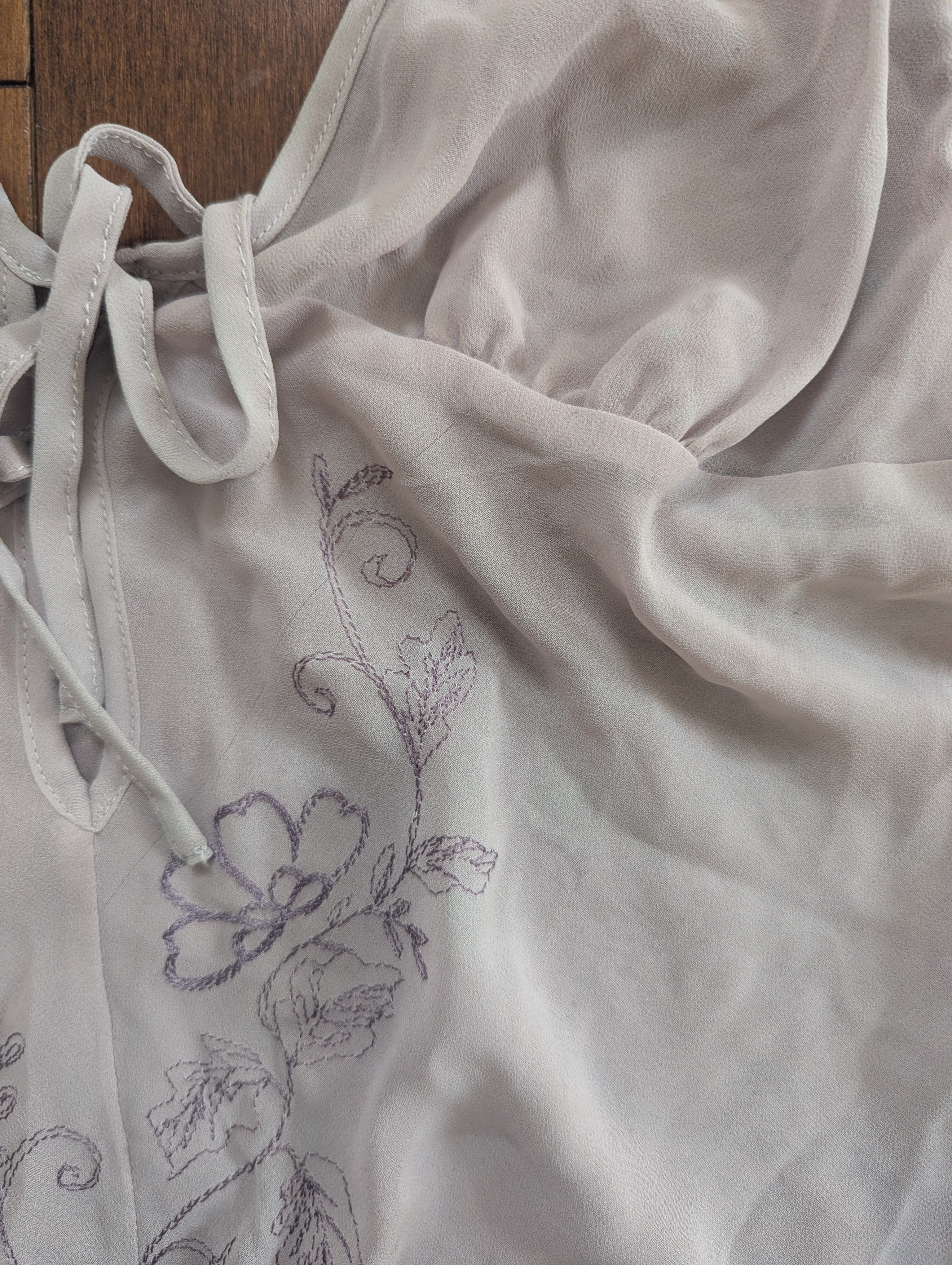 LILAC SHEER VINTAGE LINGERIE ONESIE