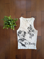 ED HARDY TATTOO PRINT VINTAGE Y2K TANK TOP