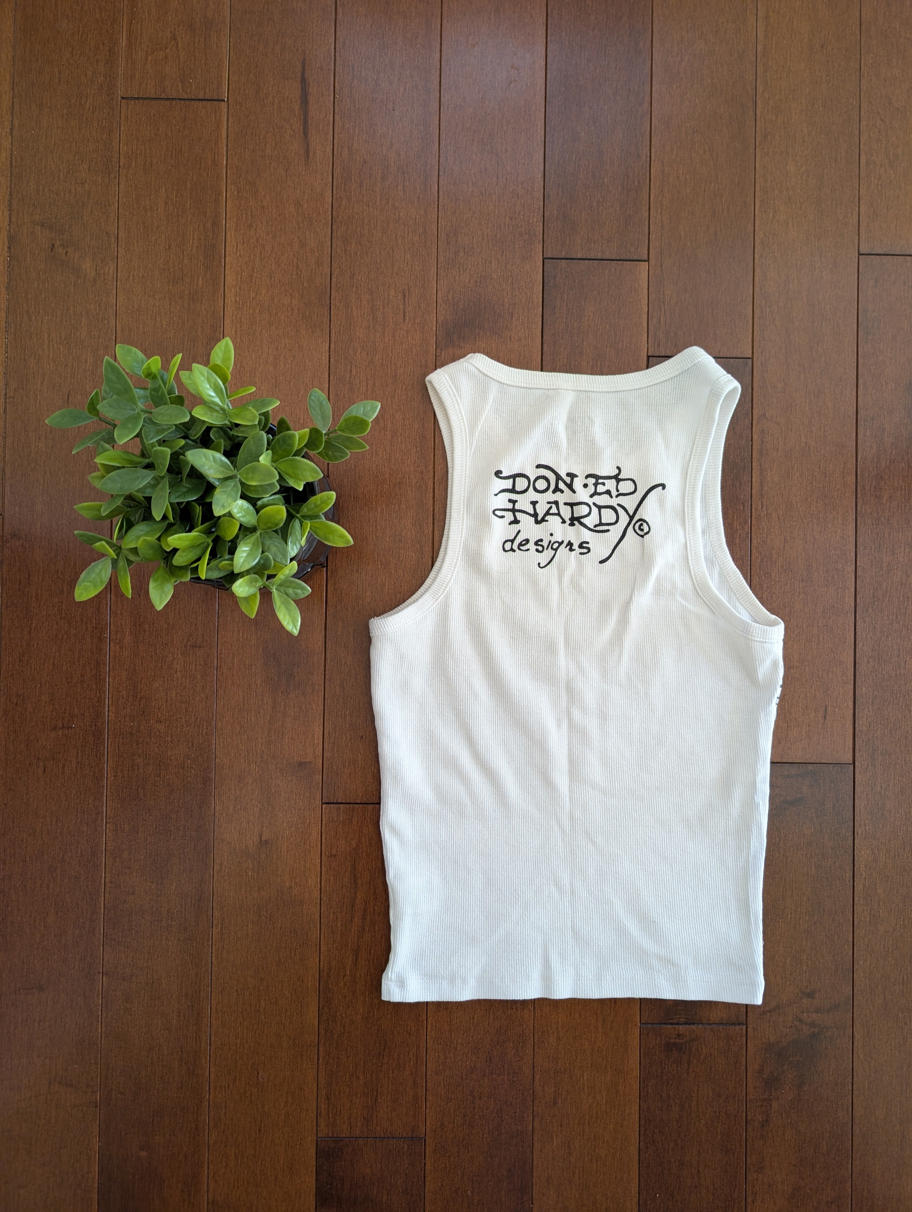 ED HARDY TATTOO PRINT VINTAGE Y2K TANK TOP