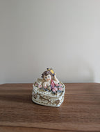 CHERUB ANGEL CUPID VINTAGE TRINKET BOX
