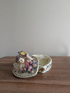 CHERUB ANGEL CUPID VINTAGE TRINKET BOX