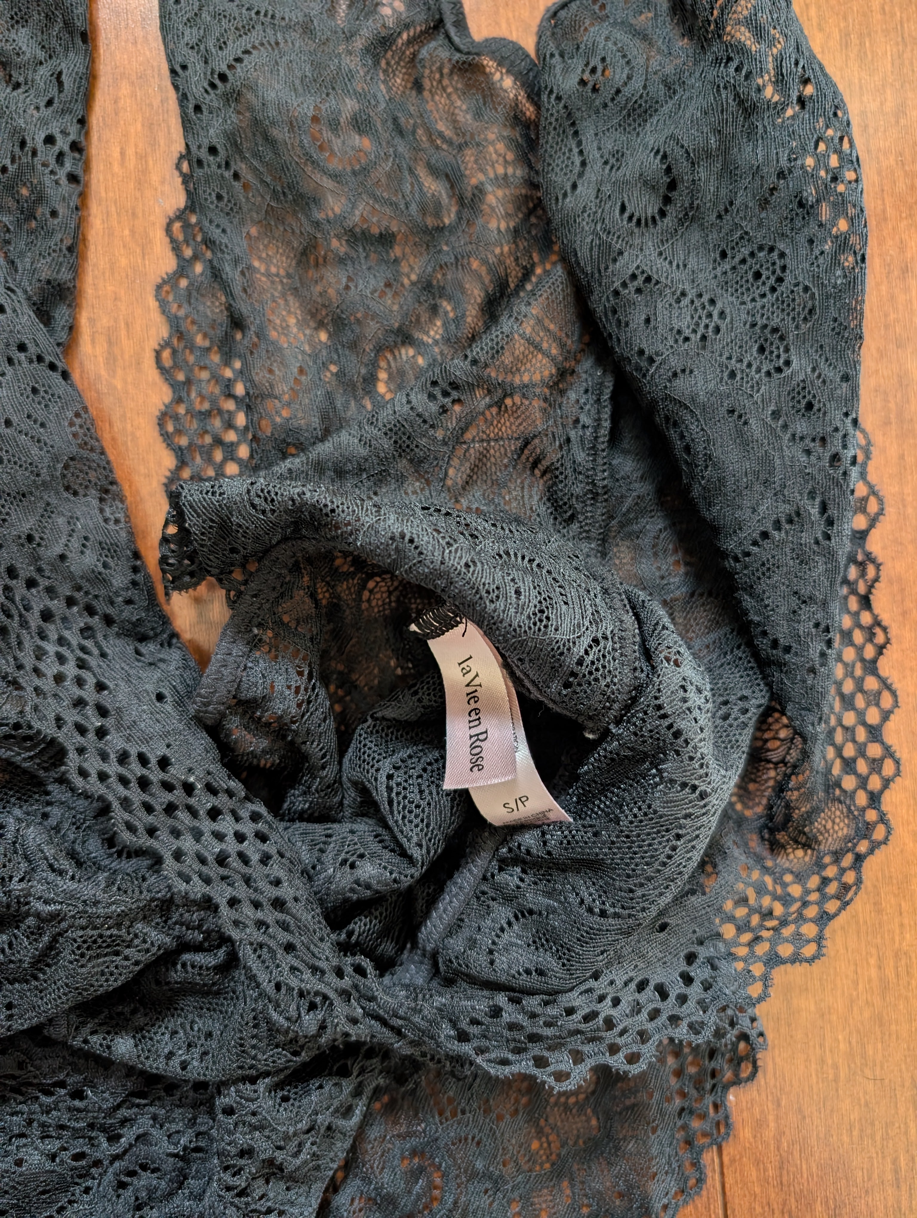 LACEY HALTER VINTAGE Y2K LINGERIE BODYSUIT