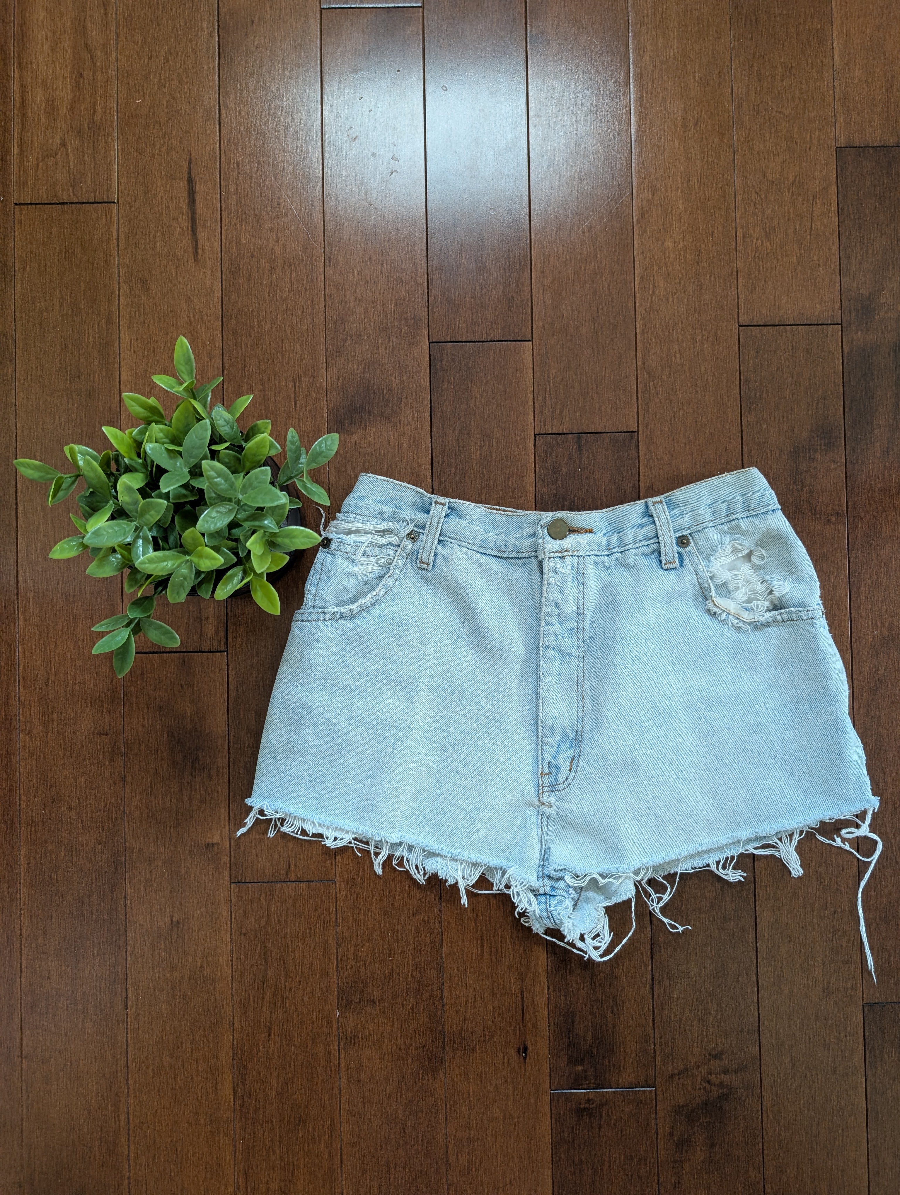SUPER SHORT VINTAGE JEAN SHORTS