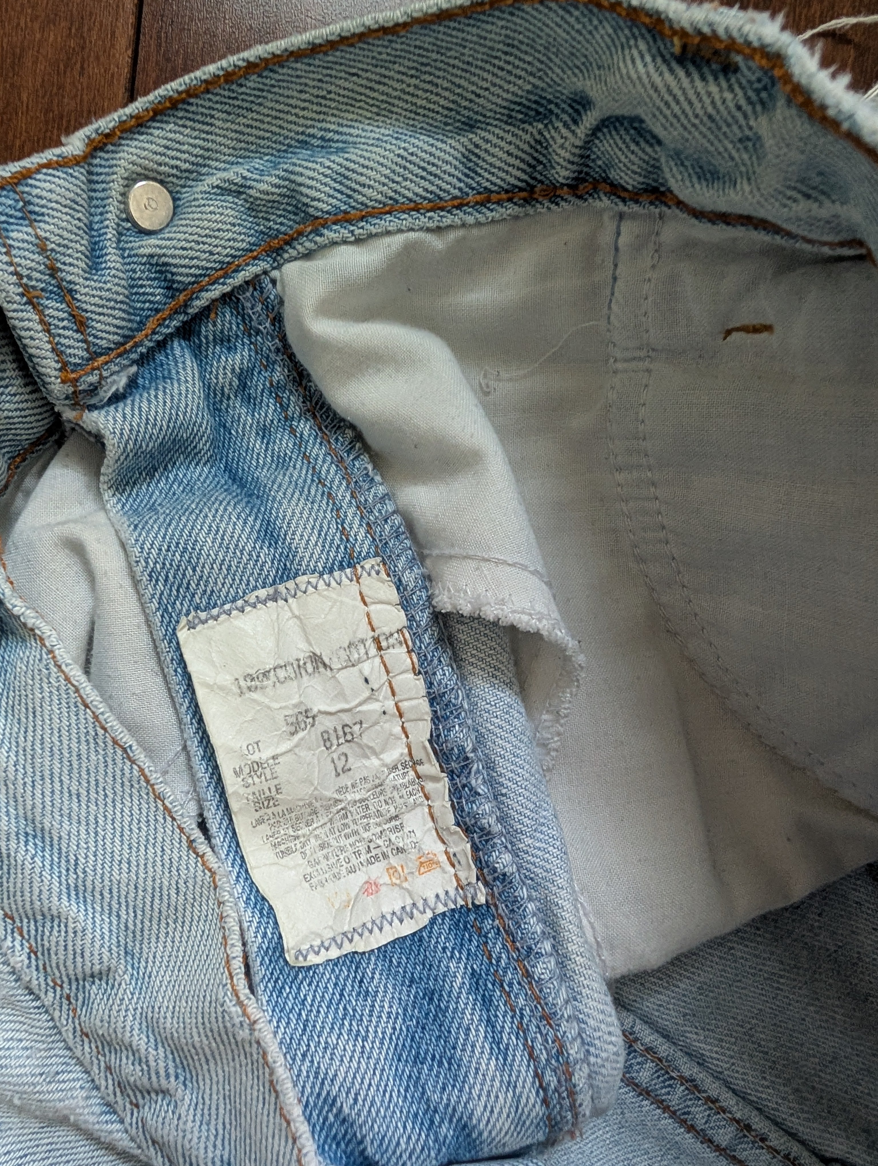 SUPER SHORT VINTAGE JEAN SHORTS