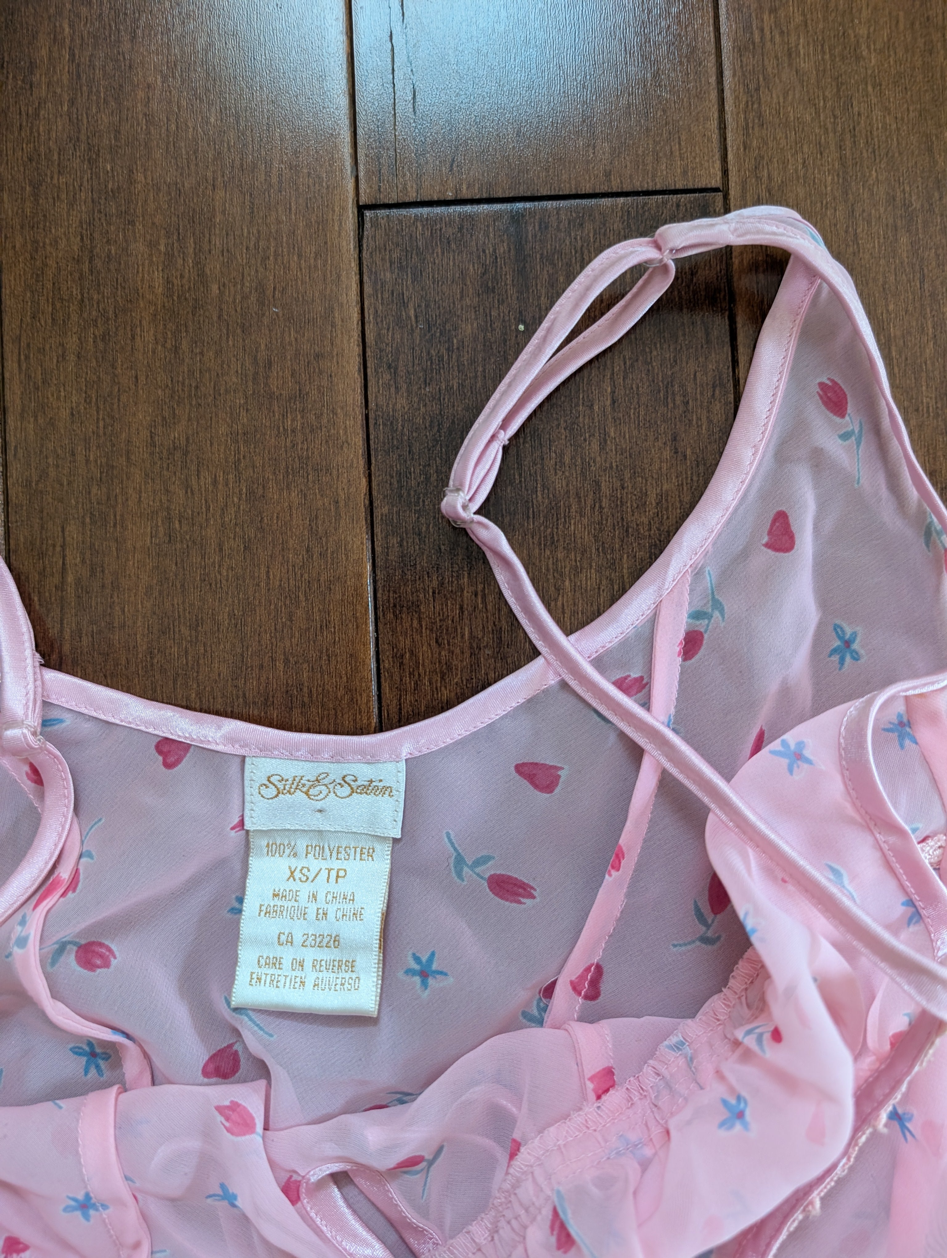DITSY FLORAL SHEER BABY DOLL VINTAGE SLIP DRESS