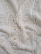 FLORAL KNIT VINTAGE CARDIGAN SWEATER TOP