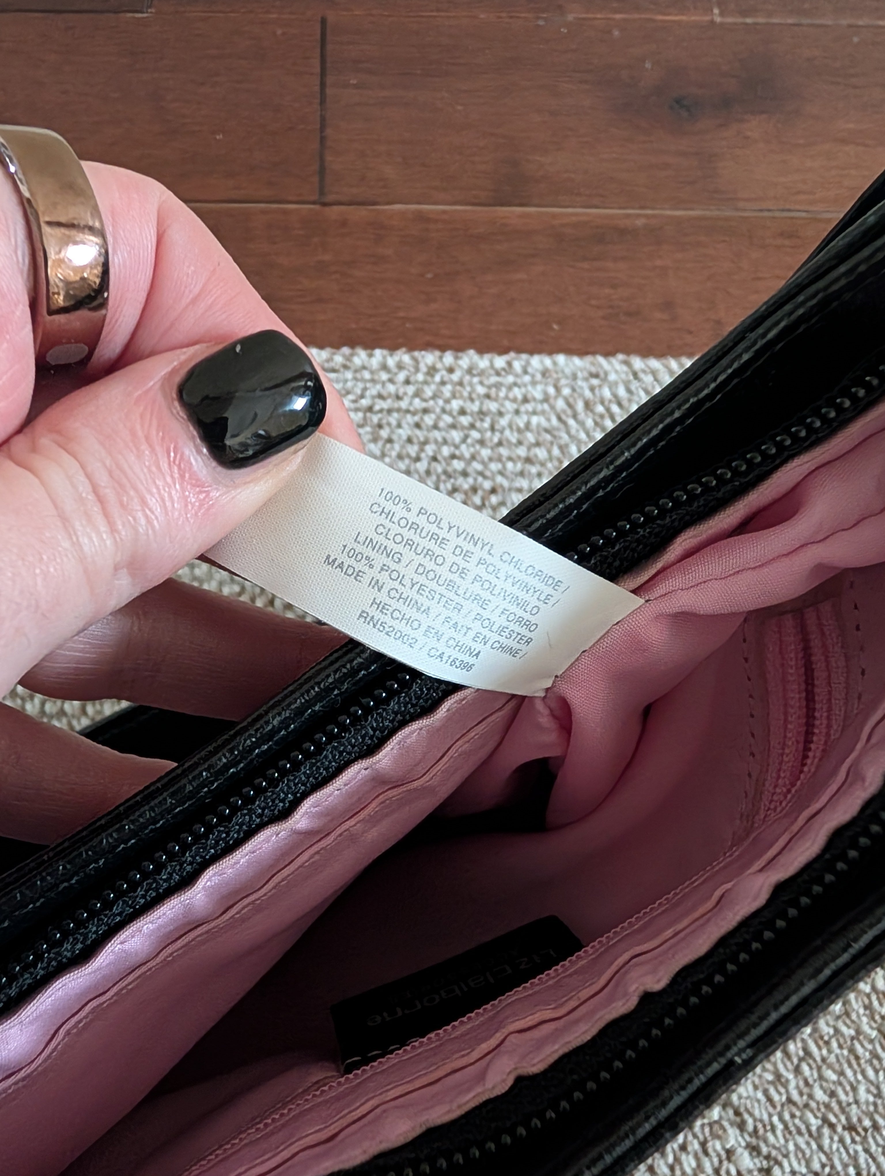 BASIC BLACK VINTAGE Y2K SHOULDER BAG