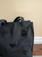 BUTTERFLY PRINT Y2K VINTAGE TOTE BAG