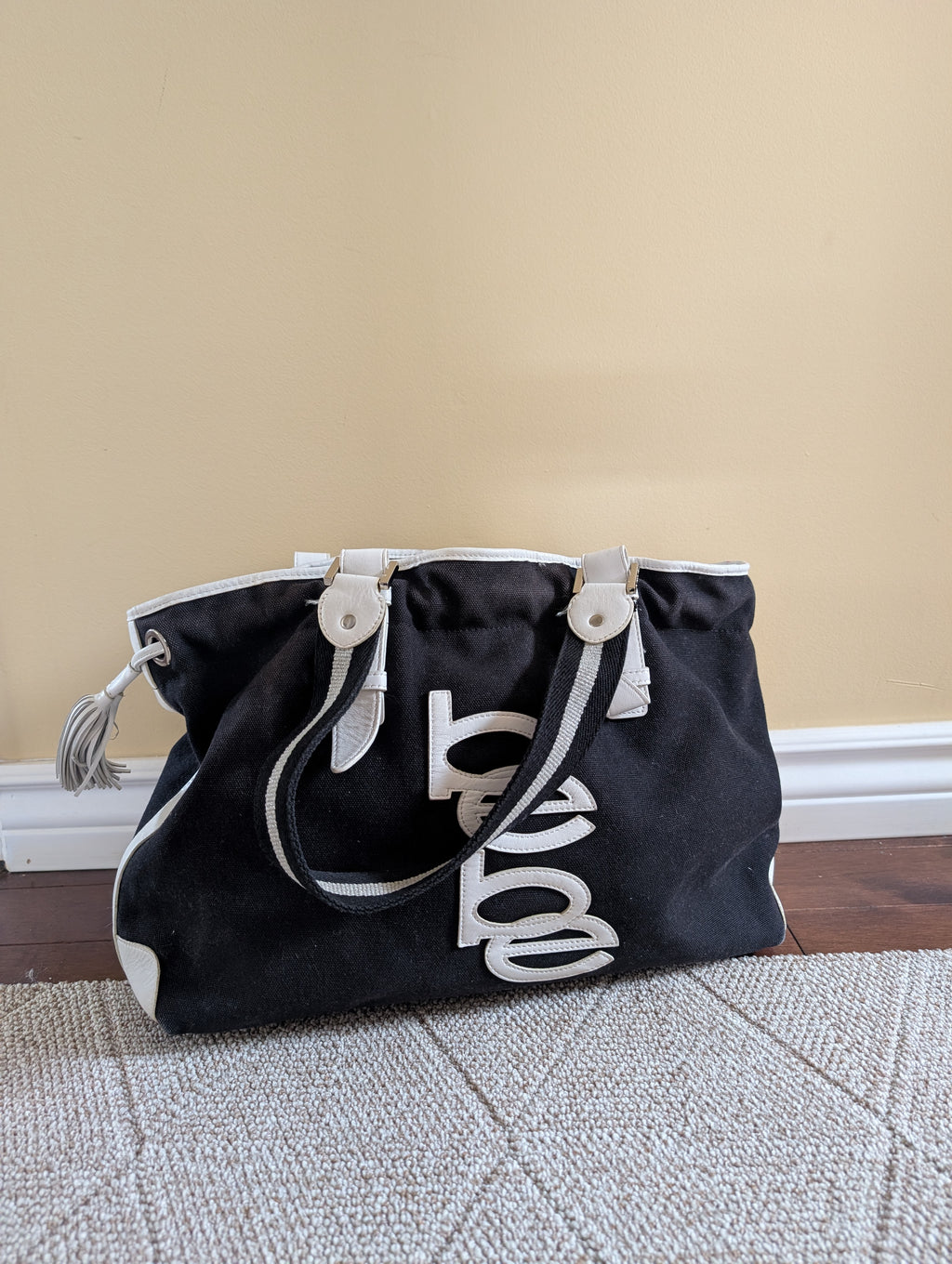 BEBE VINTAGE Y2K 2000s LARGE TOTE BAG