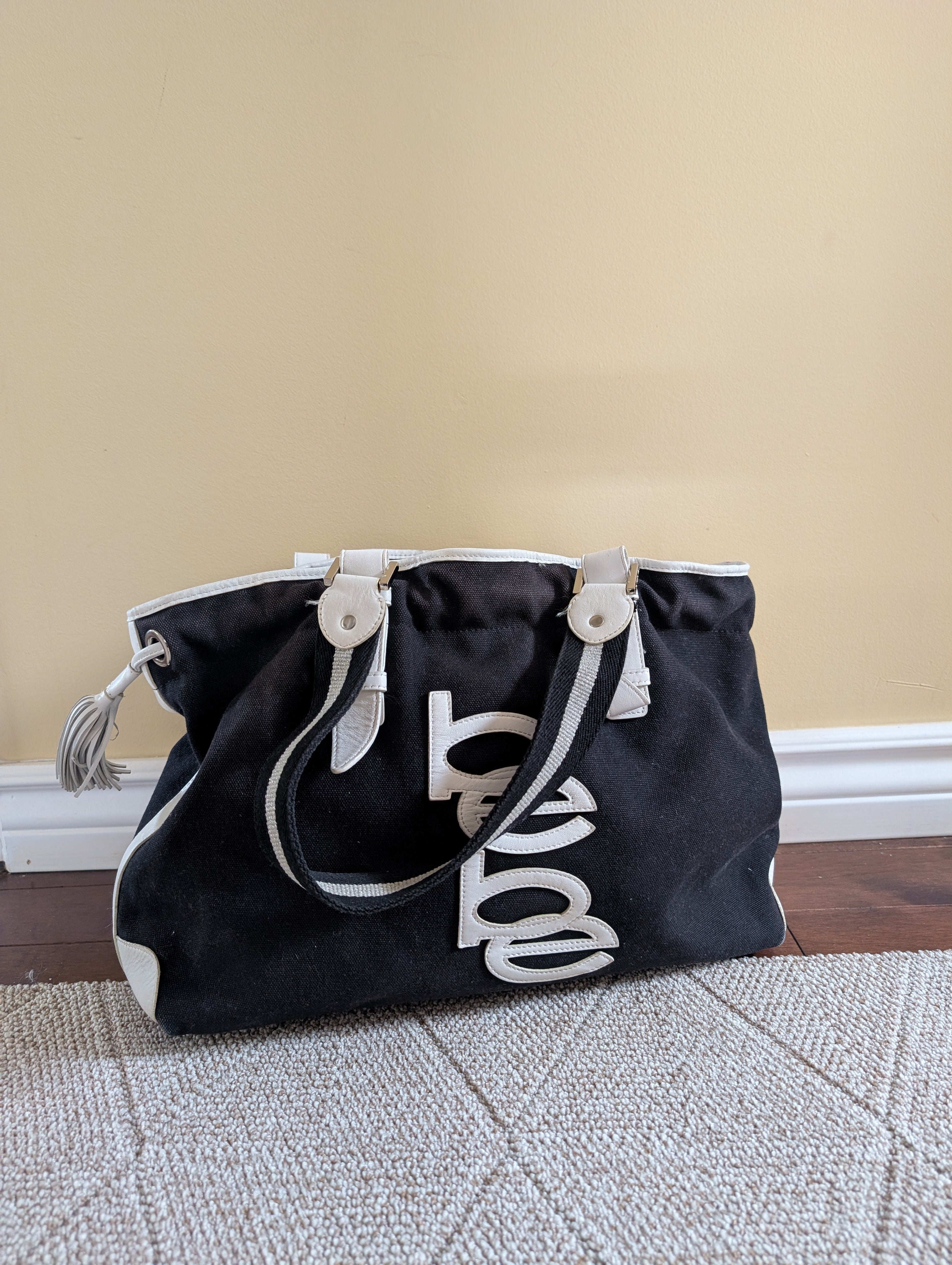 BEBE VINTAGE Y2K 2000s LARGE TOTE BAG