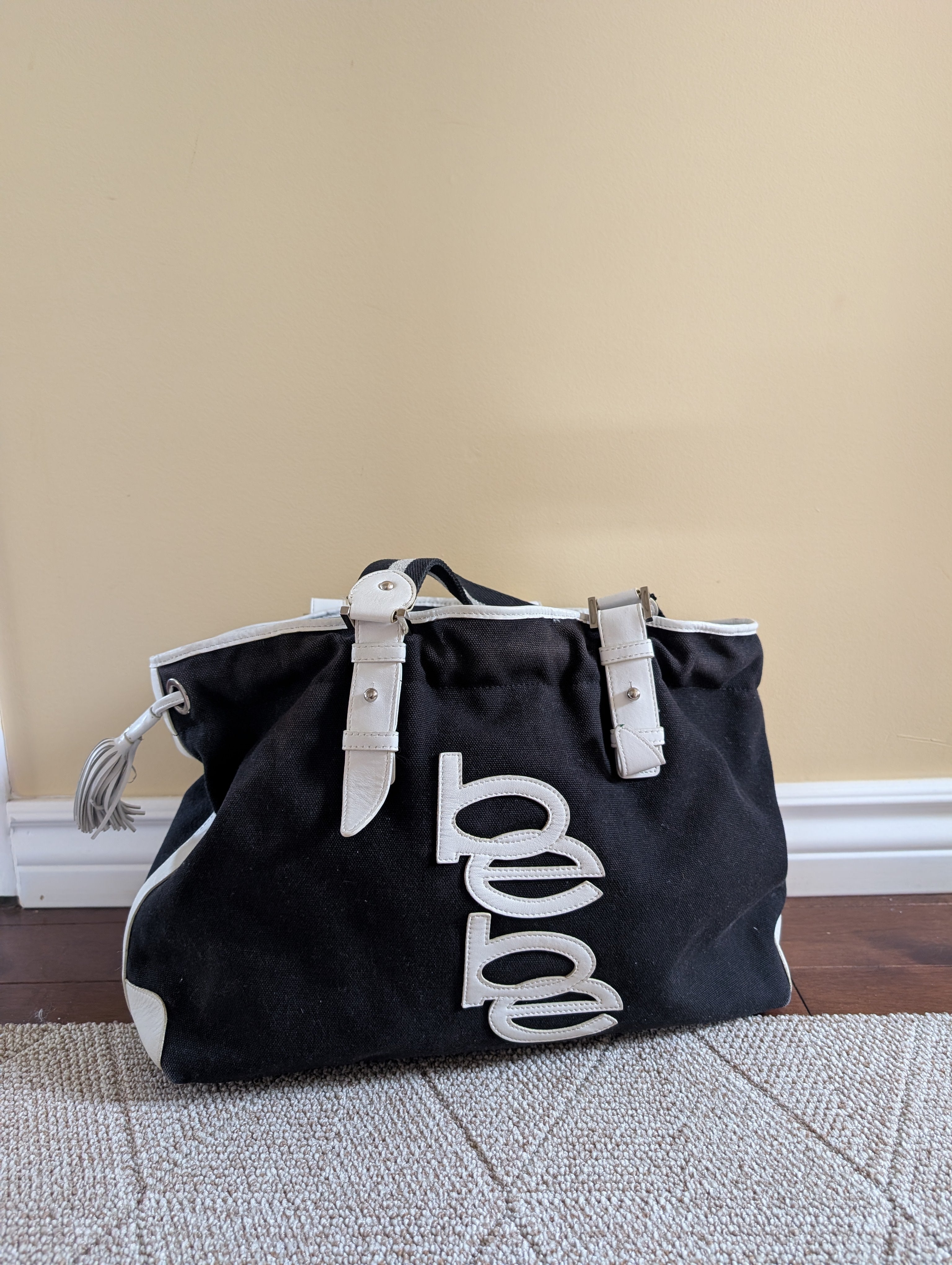 BEBE VINTAGE Y2K 2000s LARGE TOTE BAG