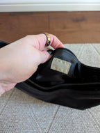 BLACK NYLON VINTAGE Y2K SHOULDER BAG