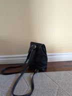 GUESS VINTAGE Y2K BLACK NYLON MINI BACKPACK