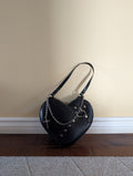 PUNK GOTH VINTAGE Y2K HEART SHAPED SHOULDER BAG