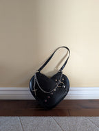 PUNK GOTH VINTAGE Y2K HEART SHAPED SHOULDER BAG
