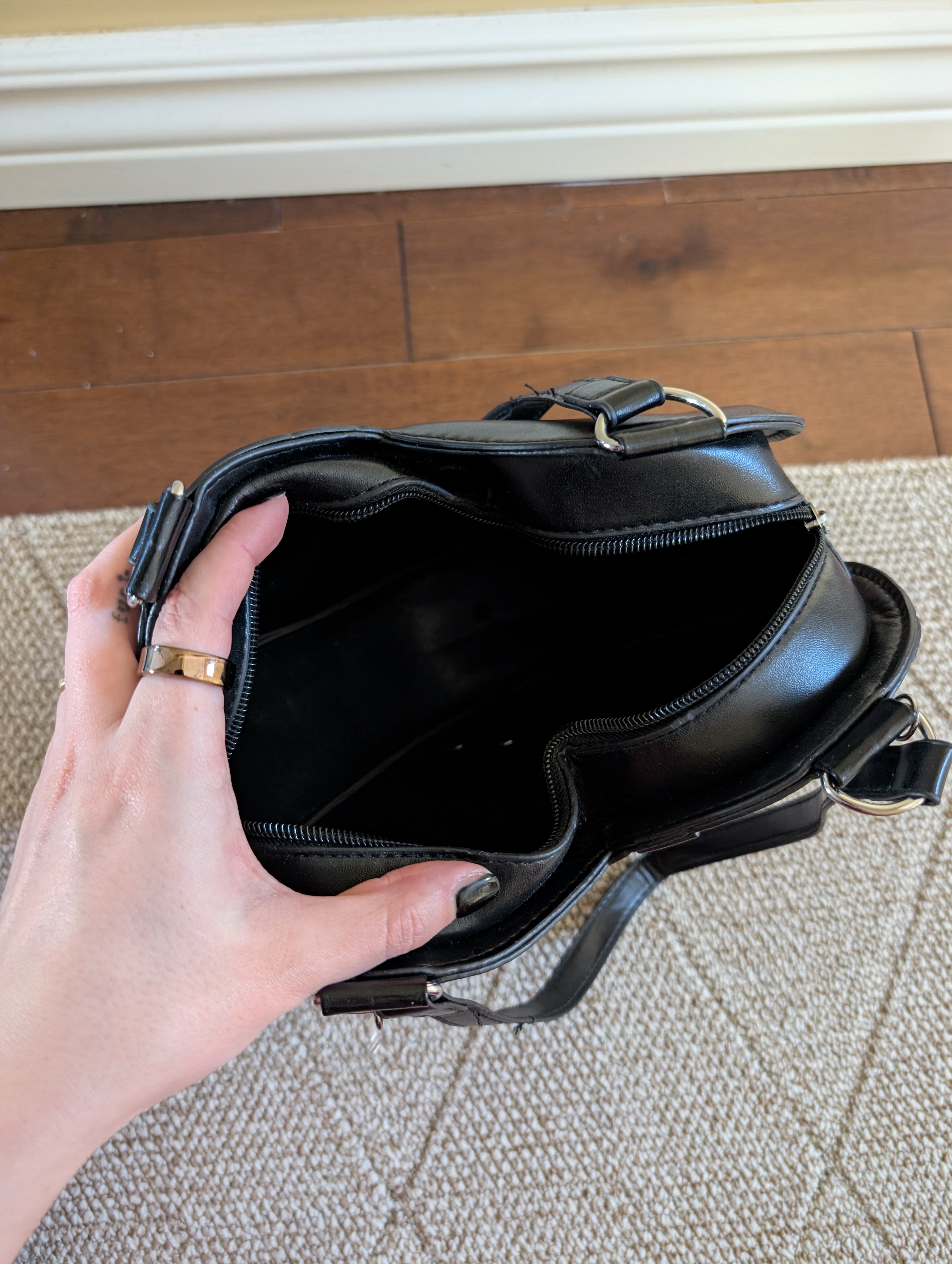 PUNK GOTH VINTAGE Y2K HEART SHAPED SHOULDER BAG