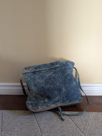 WESTERN 1980s FRINGE ACID WASHED DENIM VINTAGE PURSE