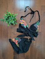 FLORAL DETAIL VINTAGE Y2K BIKINI