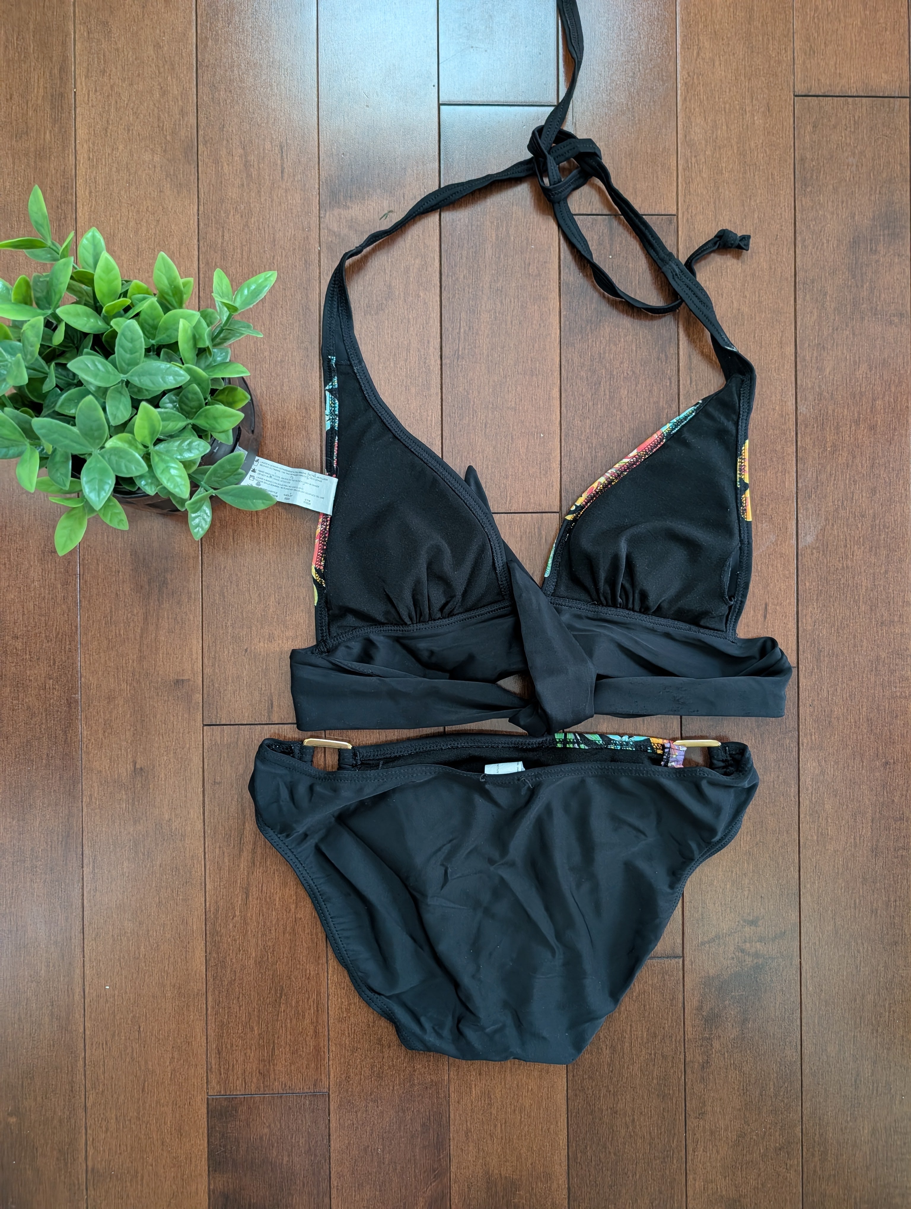 FLORAL DETAIL VINTAGE Y2K BIKINI