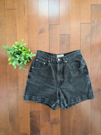 WASHED BLACK 90s VINTAGE JEAN SHORTS