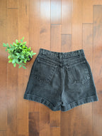 WASHED BLACK 90s VINTAGE JEAN SHORTS