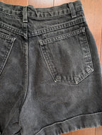 WASHED BLACK 90s VINTAGE JEAN SHORTS