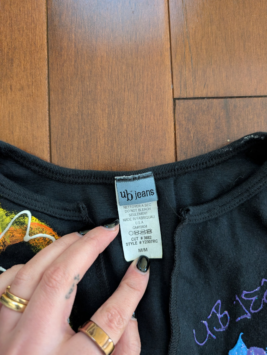 UB JEANS 3D GEL PRINT Y2K VINTAGE TANK TOP