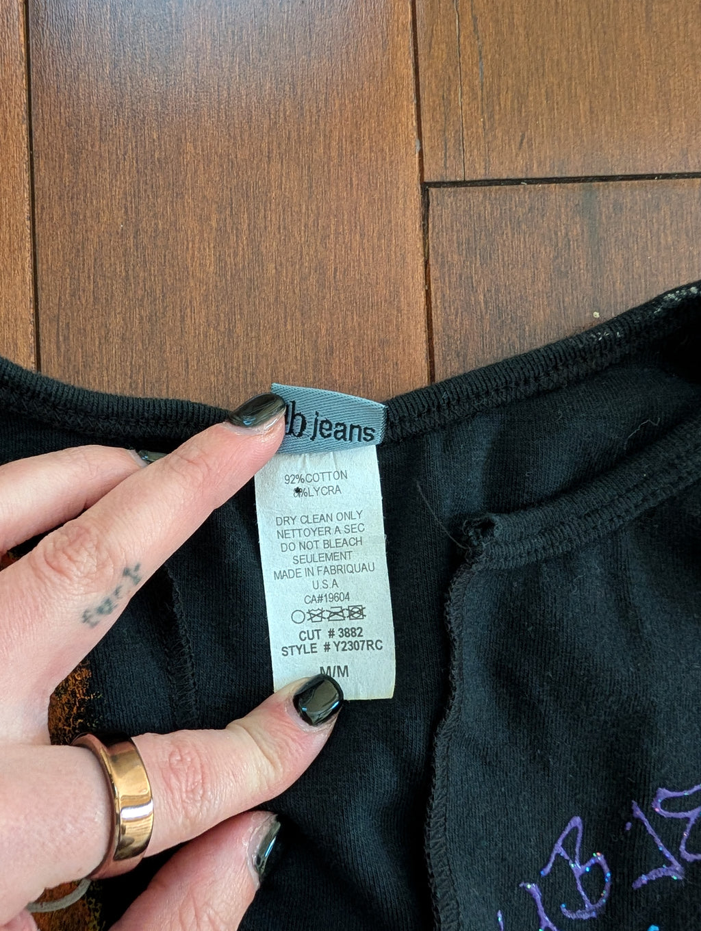 UB JEANS 3D GEL PRINT Y2K VINTAGE TANK TOP