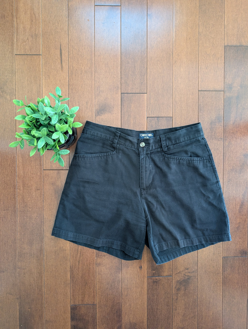 CHEROKEE VINTAGE Y2K BLACK TROUSER CARGO SHORTS