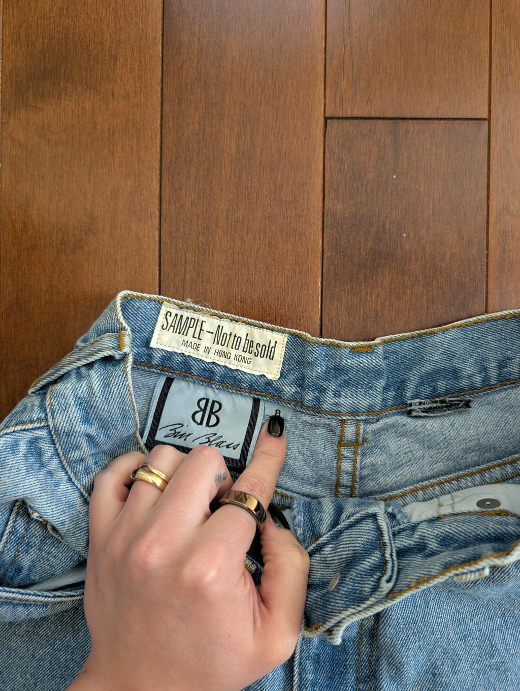 BILL BLASS SAMPLE MADE VINTAGE JEAN SHORTS