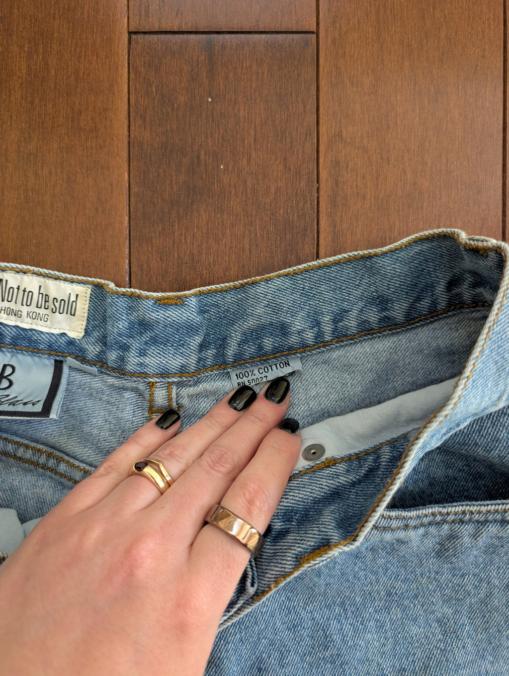 BILL BLASS SAMPLE MADE VINTAGE JEAN SHORTS
