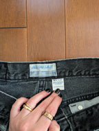 90s BLACK WASHED VINTAGE JEAN SHORTS