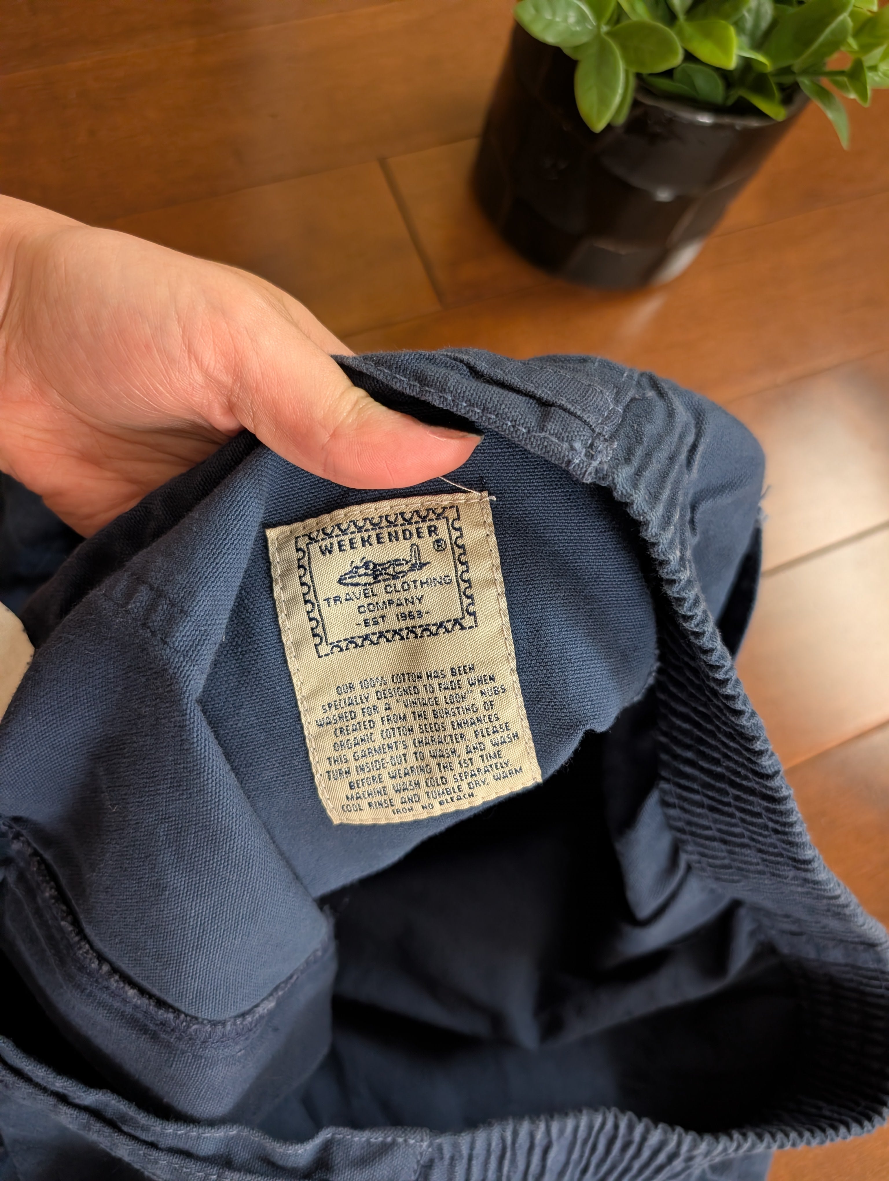 SEA BLUE VINTAGE UTILITY CARGO SHORTS