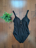 NIP TUCK SWIM LATTUCE DETAIL Y2K VINTAGE SWIMSUIT