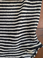 CROCHET KNIT VINTAGE 90s STRIPED SWIMSUIT