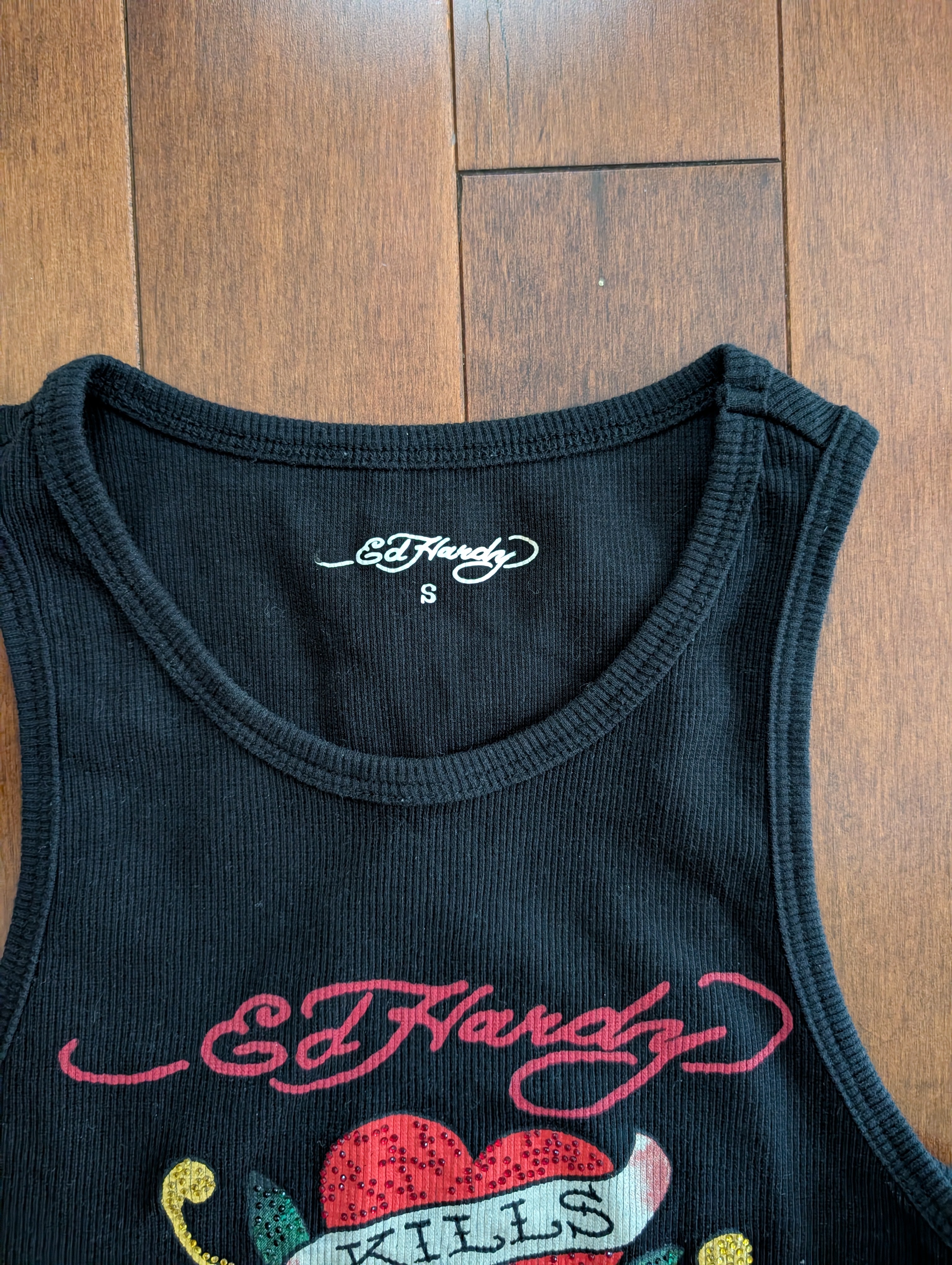 ED HARDY LOVE KILLS SLOWLY Y2K VINTAGE TANK TOP
