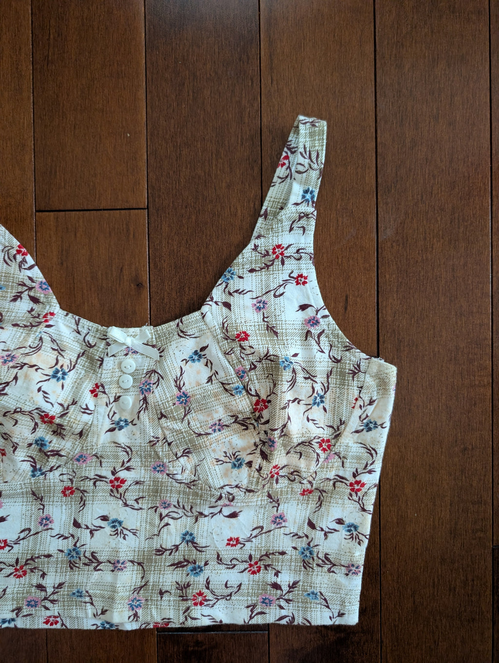 DITSY FLORAL VINTAGE BRALETTE TOP